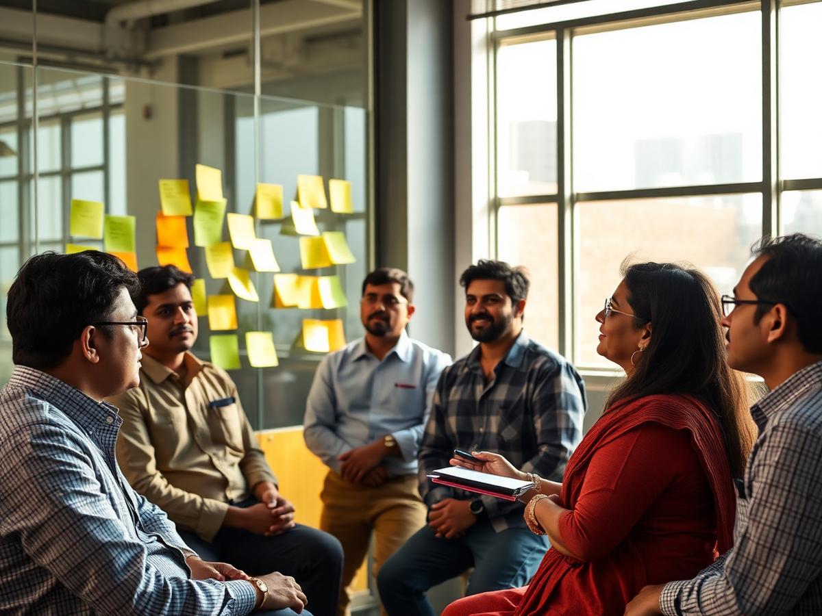 Reeta Nathwani facilitating a leadership session with Hero Motors, India